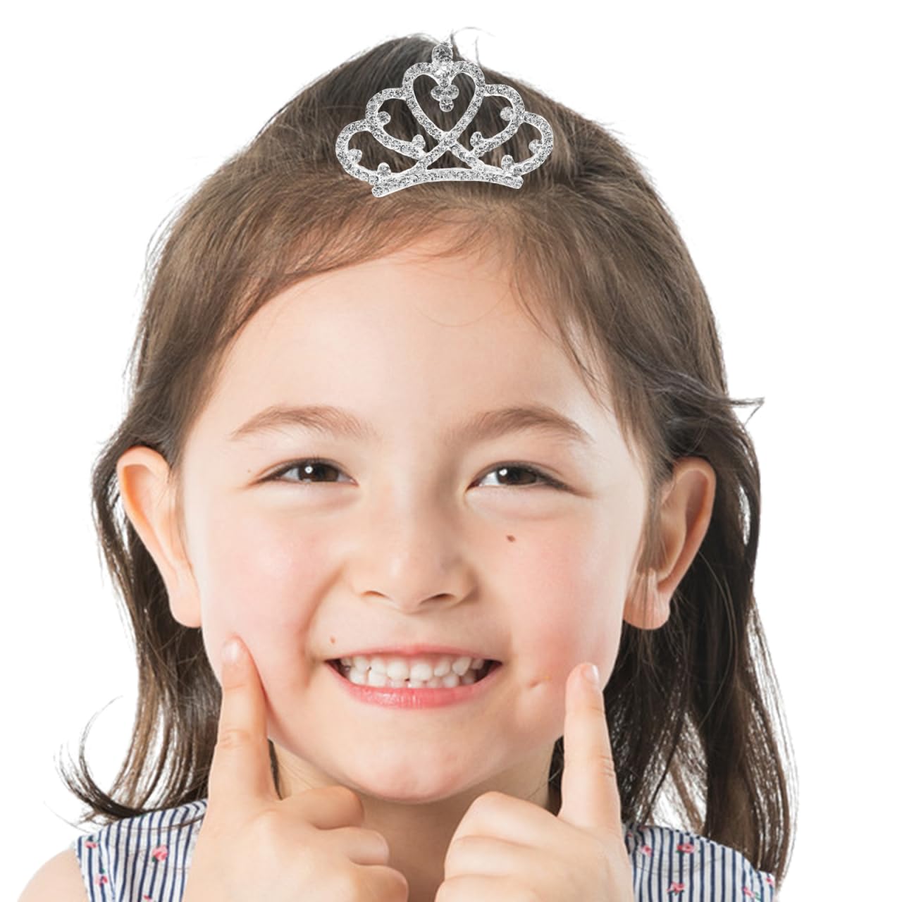 12Pcs Rhinestone Mini Crown Hair Combs | Princess Tiaras for Girls, Wedding & Birthday Party Accessories