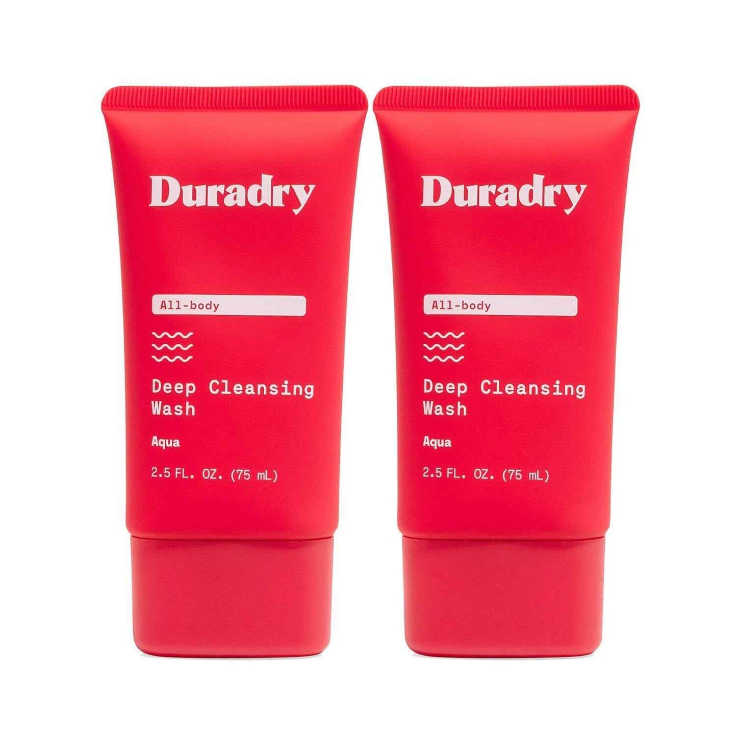 Duradry Deodorizing Body Wash for Women and Men – Odor Control, Deep Cleansing, Nourishes and Moisturizes Skin, Made with Natural Ingredients – Aqua Fragrance, Travel Size – 2.5 Fl Oz (Pack of 2)
