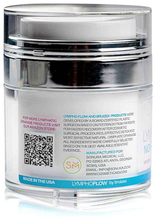 Bruizex Lymphatic Drainage Face Cream, Anti-Aging, Moisturizing & Rejuventating Night Cream, Daily Facial Lymphatic Drainage for Face & Neck, Natural Essentials Oil Infused Face Lotion, 1.7 Fl Oz