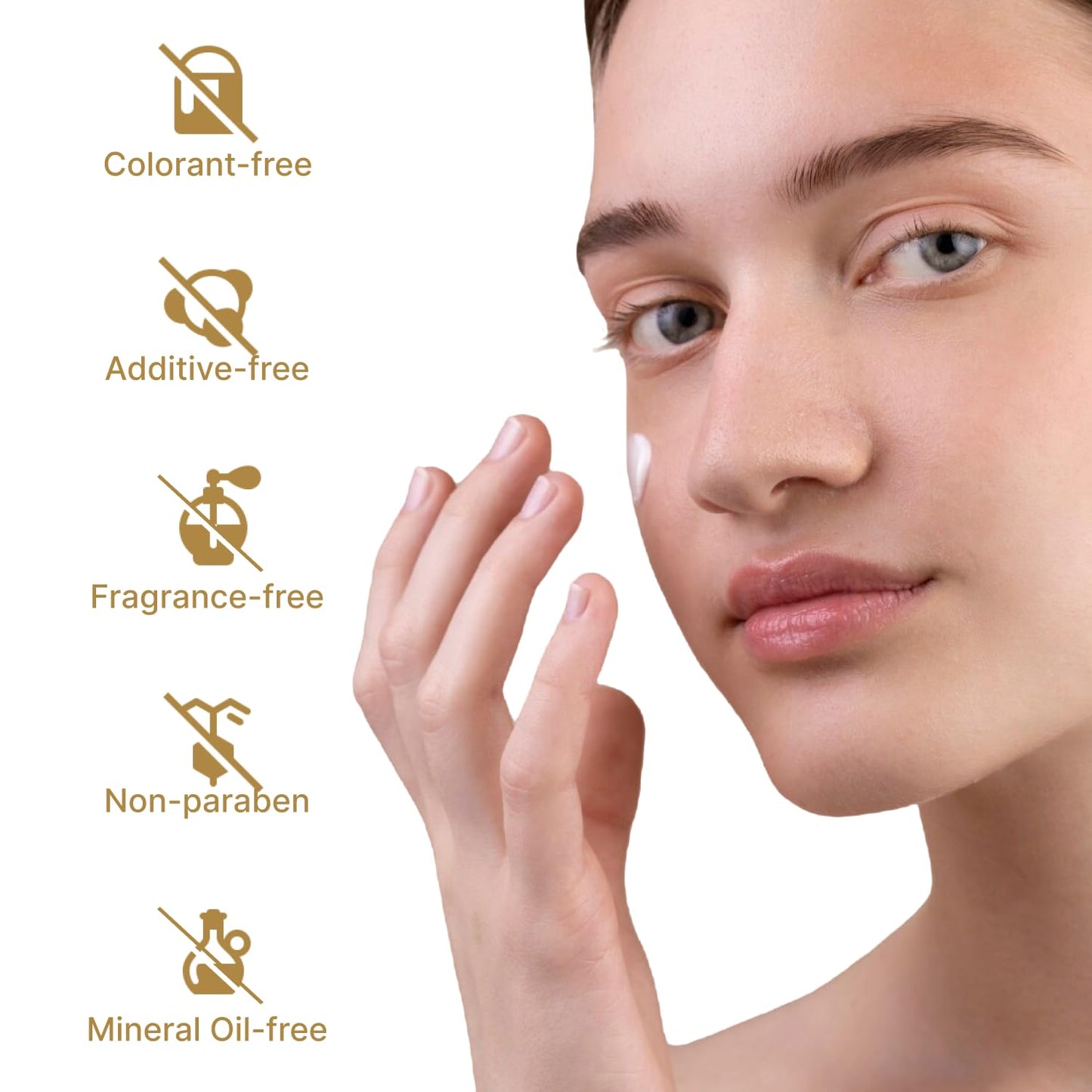 ホワイトラベル White Label Placenta Rich Gold Gel 30g – Moisturizing Gel with Placenta Extract, Hyaluronic Acid, Collagen & Ceramides – Gentle Care for Eye & Mouth Area – For Supple, Healthy-Looking Skin