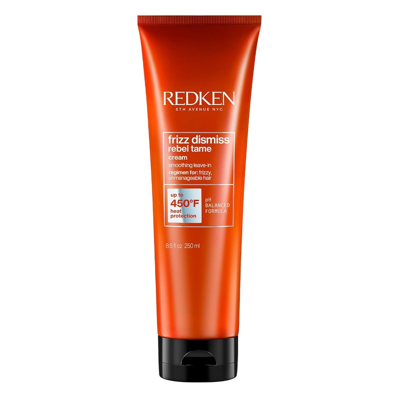 Redken Frizz Dismiss Rebel Tame Leave-In Cream - Heat Protection for Frizzy Hair | 6.8 oz