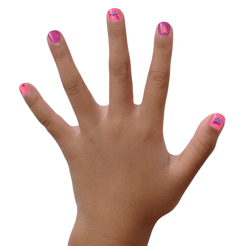Piggy Paint | 100% Non-Toxic Girls Nail Polish | Safe, Cruelty-free, Vegan, & Low Odor Nail Polish for Kids | Pretty Princess (2 Polish, 1 Remover & Nail Art Gift Set)
