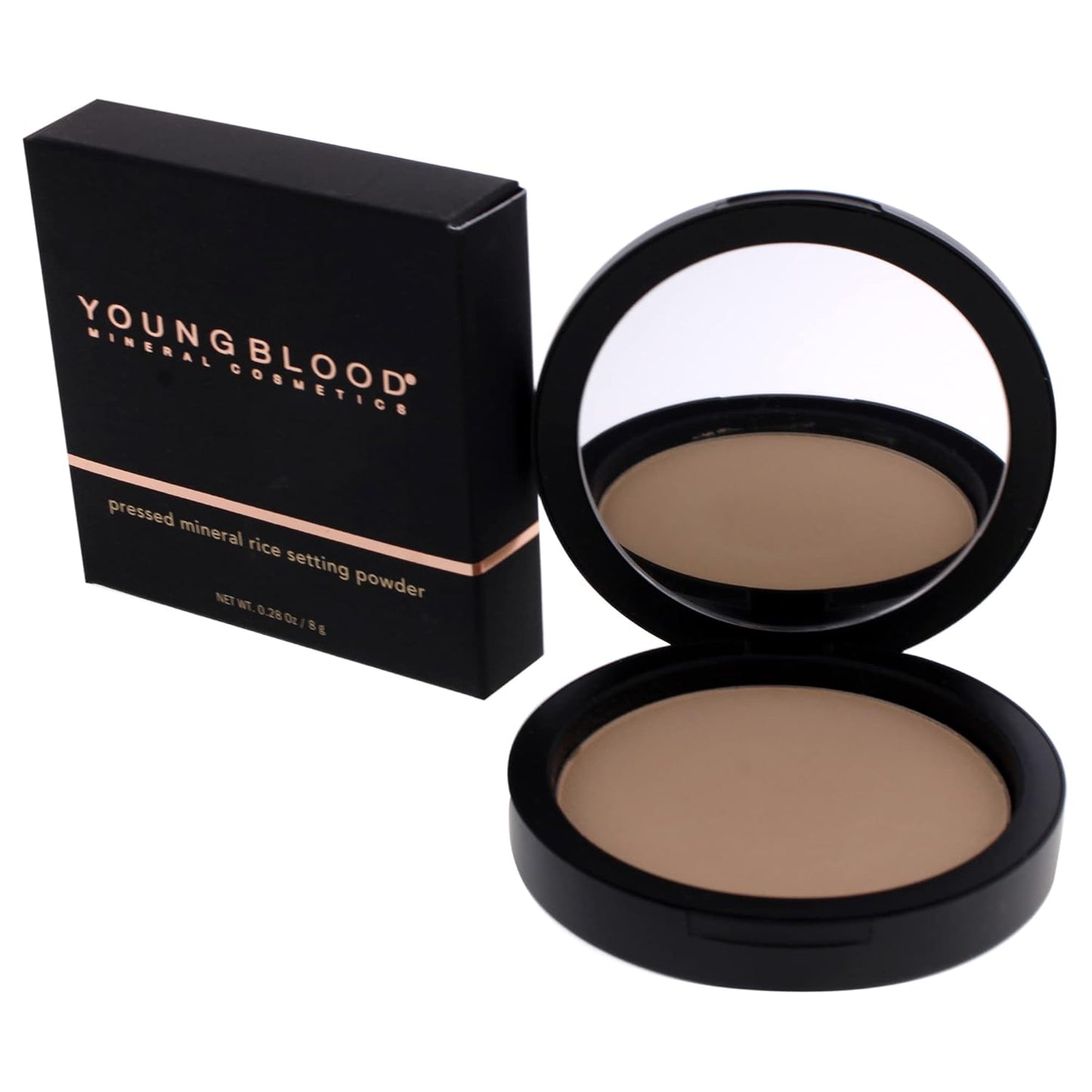 Youngblood Pressed Mineral Rice Setting Powder - Medium | Lightweight 0.28 oz Makeup