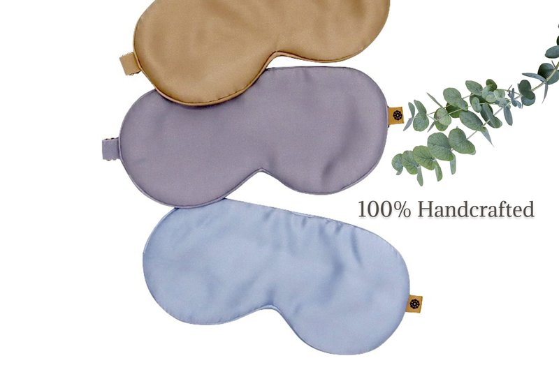 Premium 25 Momme Mulberry Silk Eye Mask for Sleeping (Frosty Blue)