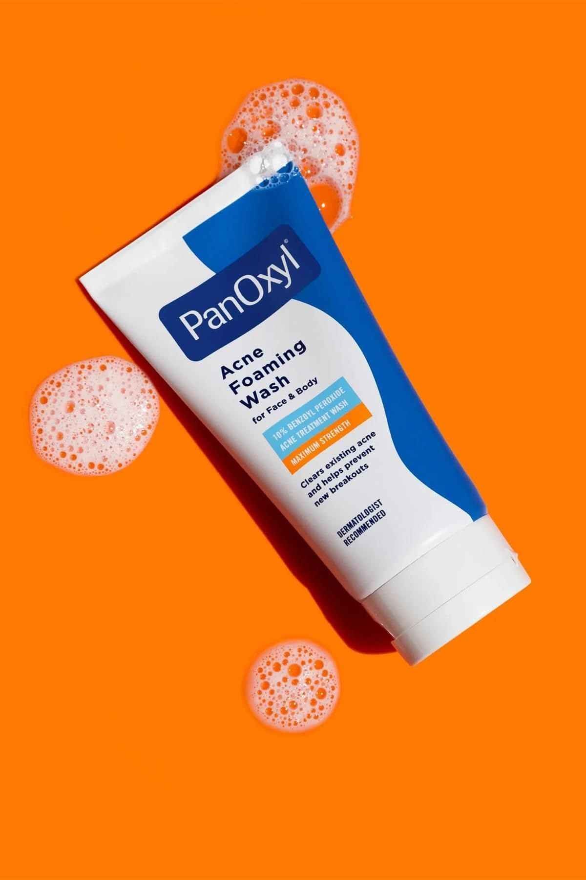 PanOxyl Acne Foaming Wash Benzoyl Peroxide 10% Maximum Strength Antimicrobial, 5.5 Oz