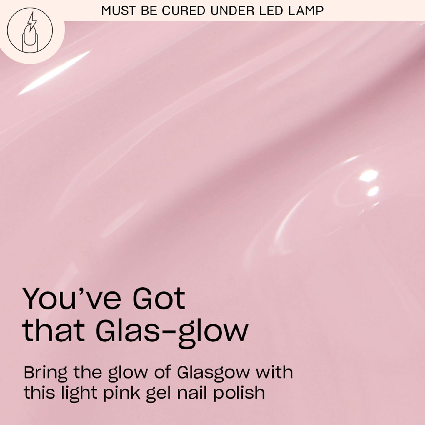 OPI GelColor You’ve Got that Glas-glow | Opaque Light Neutral Pink Crème LED Cure Gel Nail Polish | Salon-Quality Shine, Long-Lasting Wear | Vegan & HEMA Free | 0.5 Fl Oz