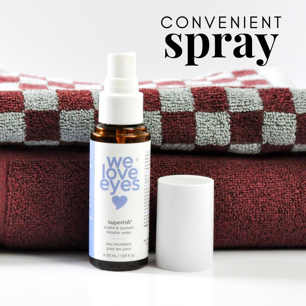 We Love Eyes - superHA® Eyelid & Eyelash Micellar Water - Remove eye makeup with lush, supportive micelles in a sodium hyaluronic base, oil free