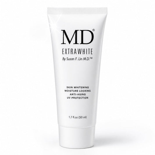 MD Extra White Skin Brightening Cream, Anti-Aging Moisturizer with UV Protection, 1.7 fl oz