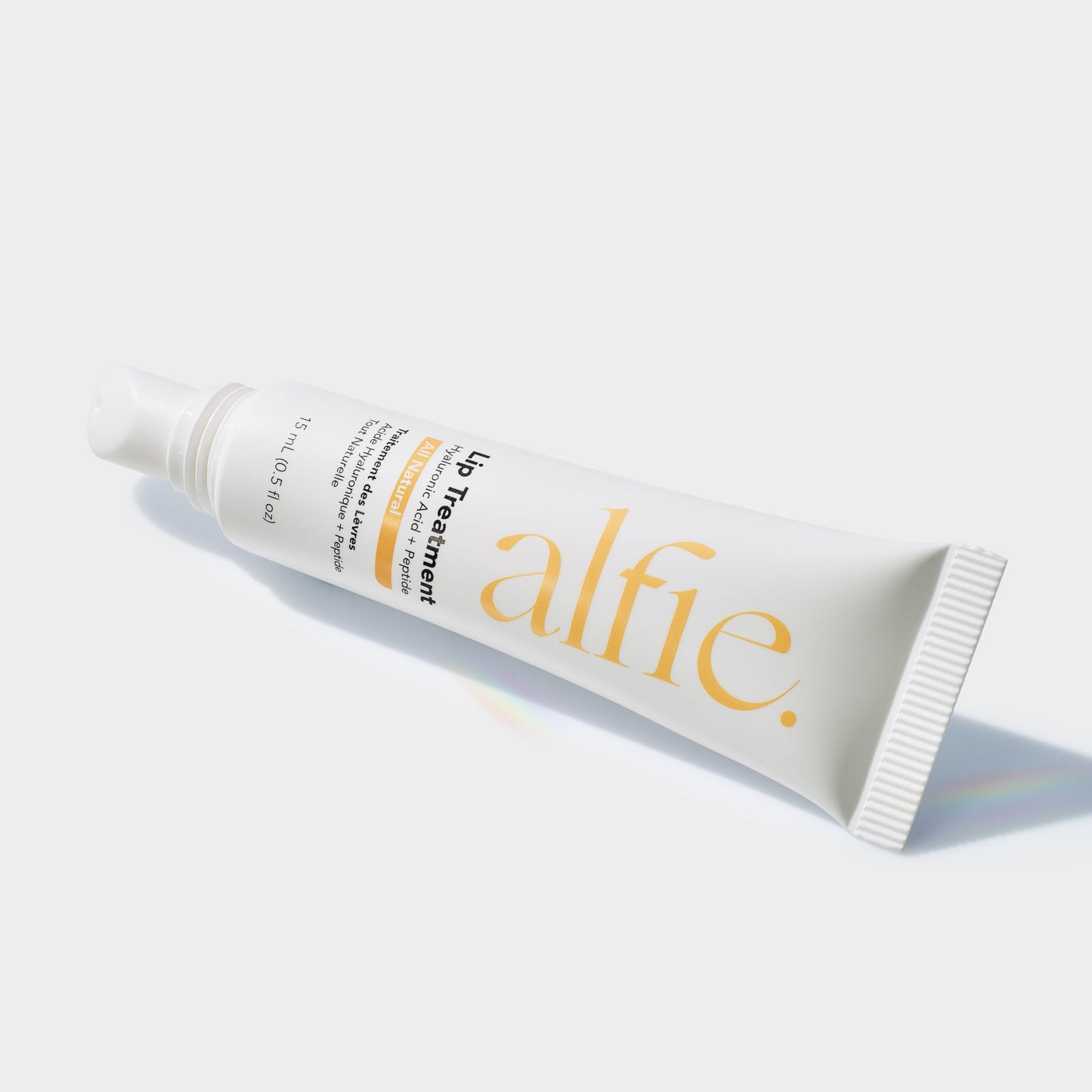Alfie Hyaluronic Acid Lip Booster -Natural Flavor -15ml/0.5 Fl. Oz -Peptide Lip Treatment -Lip Plumper and Filler -Lip Serum and Moisturizer -Lip Volume Hydrating Treatment -Vegan Friendly, Non-Toxic