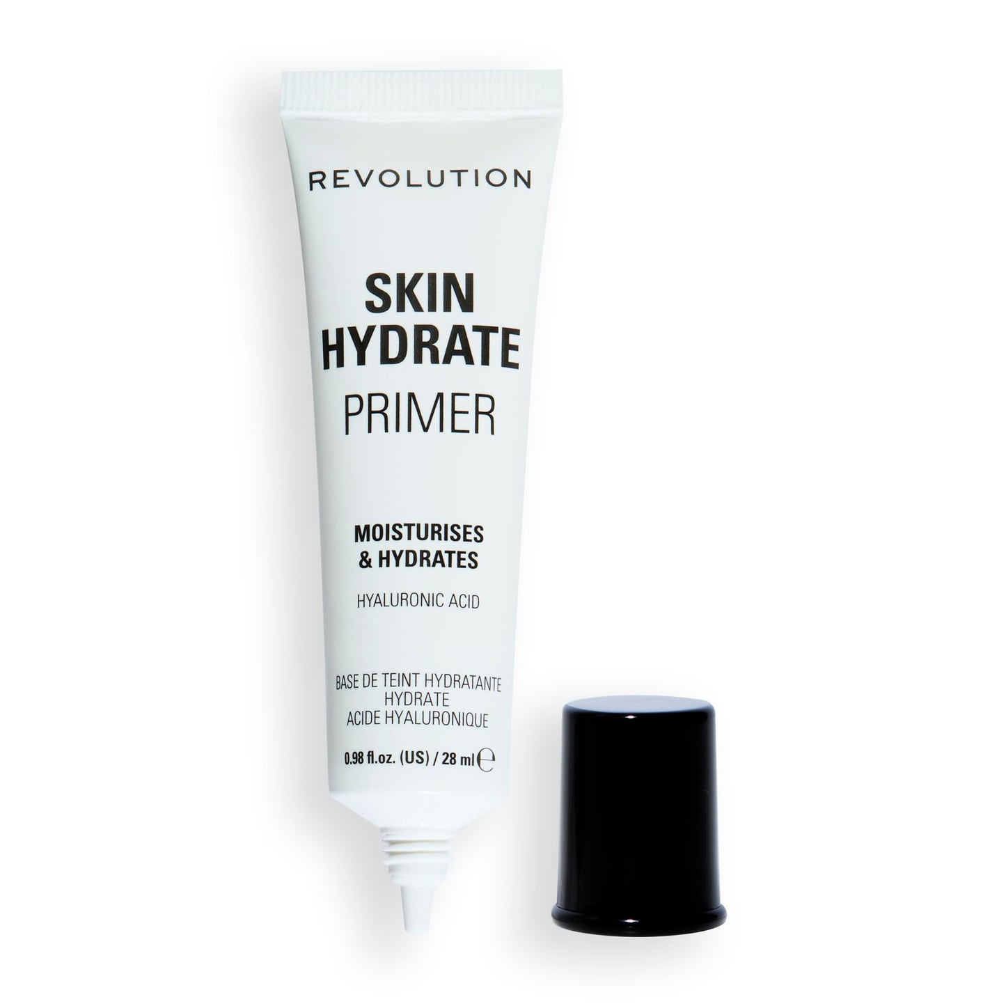 Revolution Beauty London, Hydrate Primer, Hydrating, Water-Based Face Primer, Lightweight with Vitamin E & Hyaluronate Acid, Vegan & Cruelty-Free, 0.98 fl oz