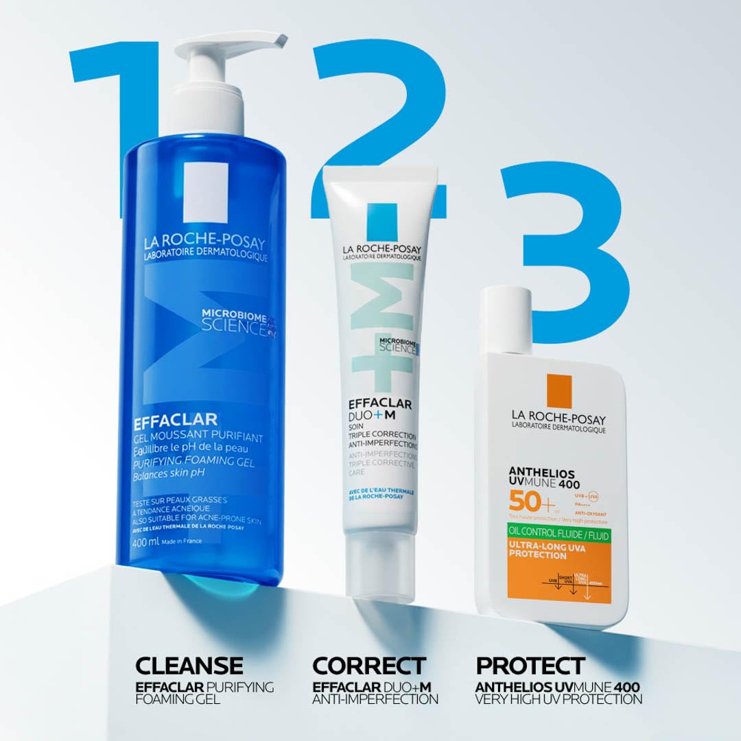 La Roche-Posay Effaclar Foaming Gel Cleanser for Oily Skin, 13.52 fl oz