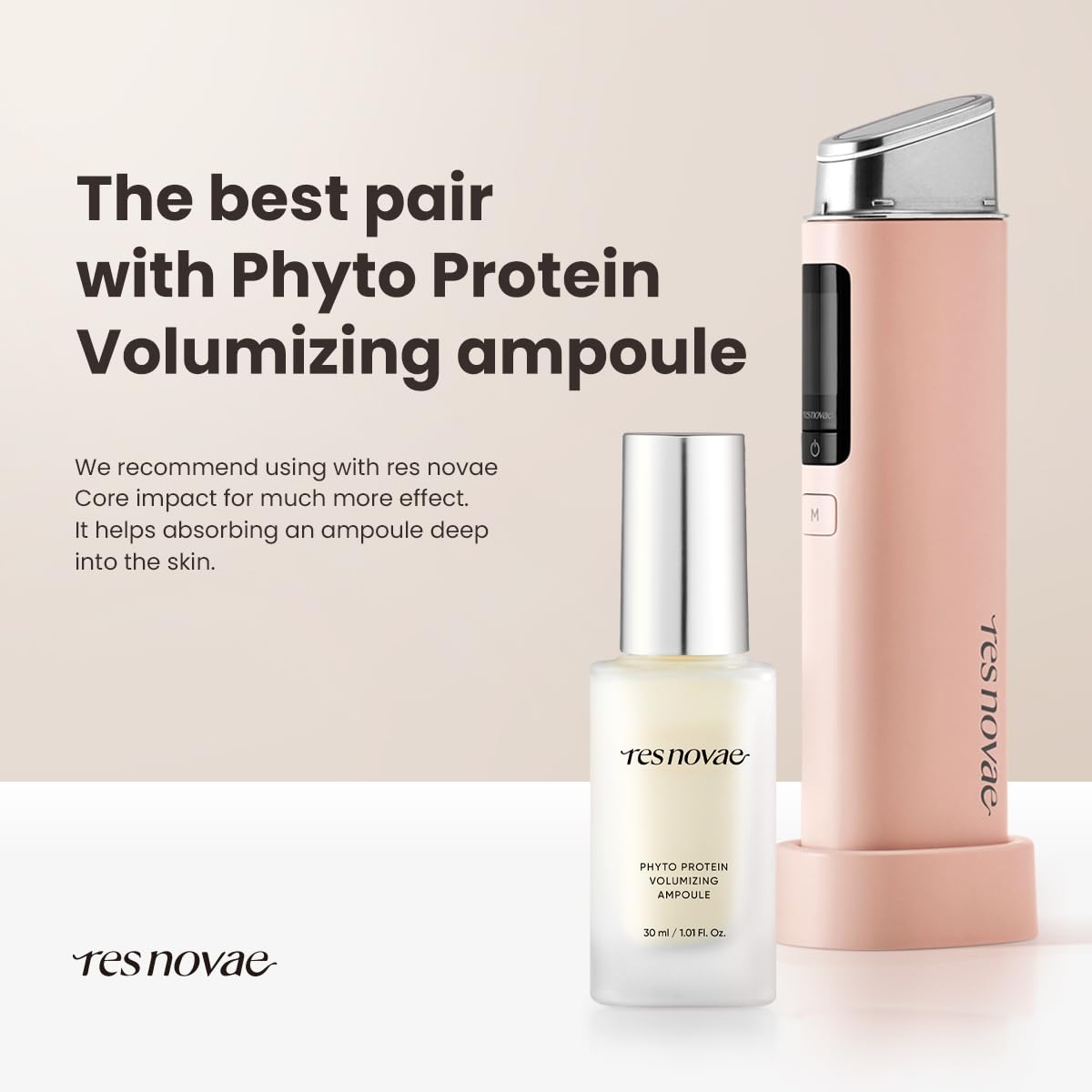 res novae Plumping Serum – 30ml (1.01 fl oz) – Visibly Firms Skin, Boosts Radiance, Enhances Tone, Deep Hydration with Peptides & Botanical Extracts