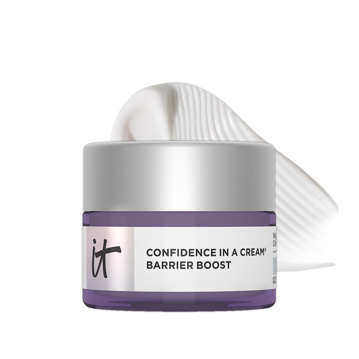 IT Cosmetics Confidence in a Cream Barrier Boost - Skin Barrier Repair Daily Face Moisturizer - Clinically Smoother, Softer Skin After 1 Use - Fragrance-Free, 100HR Hydration with Ceramide - 0.5 Fl Oz