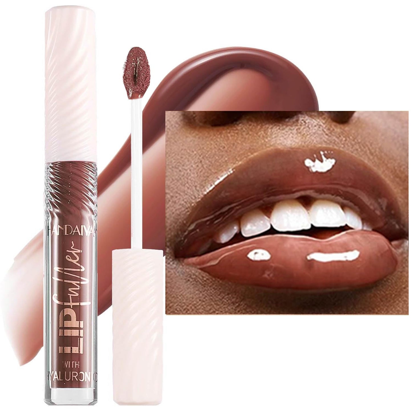 brown chocolate Lip GlossTinted Glitter Lipgloss Lip Oil Kids Teens Moisturizing Lipstick Lip Balm High Shine And Vegan Plumping Lip Gloss For Women Girls Long-Lasting Dry Lip Care lip pumper gloss 06