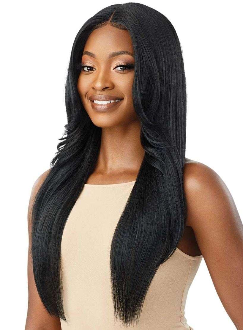 Outre Synthetic Pre-Plucked HD Transparent Lace Front Wig- KIMORA (3DRMALBL)