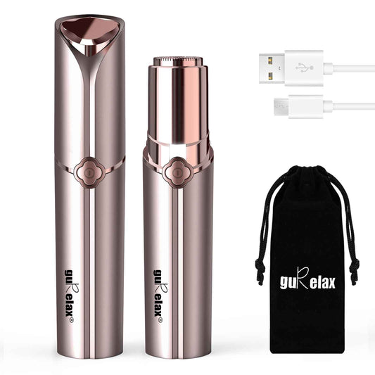 Facial Hair Removal for Women, Rechargeable Painless Facial Hair Remover for Face, Lip, Chin with a Velvet Bag