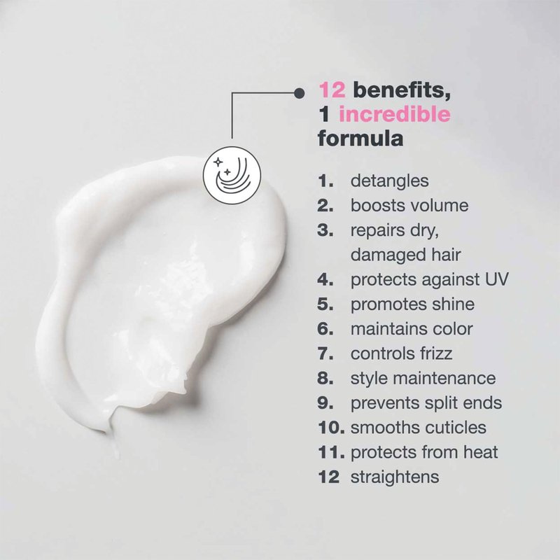 milk_shake incredible milk flower fragrance | multi-functional leave-in treatment for color-treated hair | detangles, softens, strengthens & protects with soy protein & hyaluronic acid, 5.1 fl oz