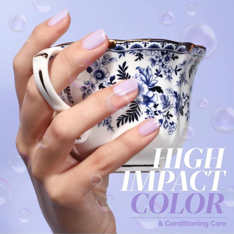 LONDONTOWN Lakur Nail Polish – Blue, Cloud Nine, 0.4 Fl Oz, Long-Lasting, Streak-Free, Chip-Resistant | 21+ Free Non-Toxic Vegan Nail Color, Strengthens & Hydrates Nails