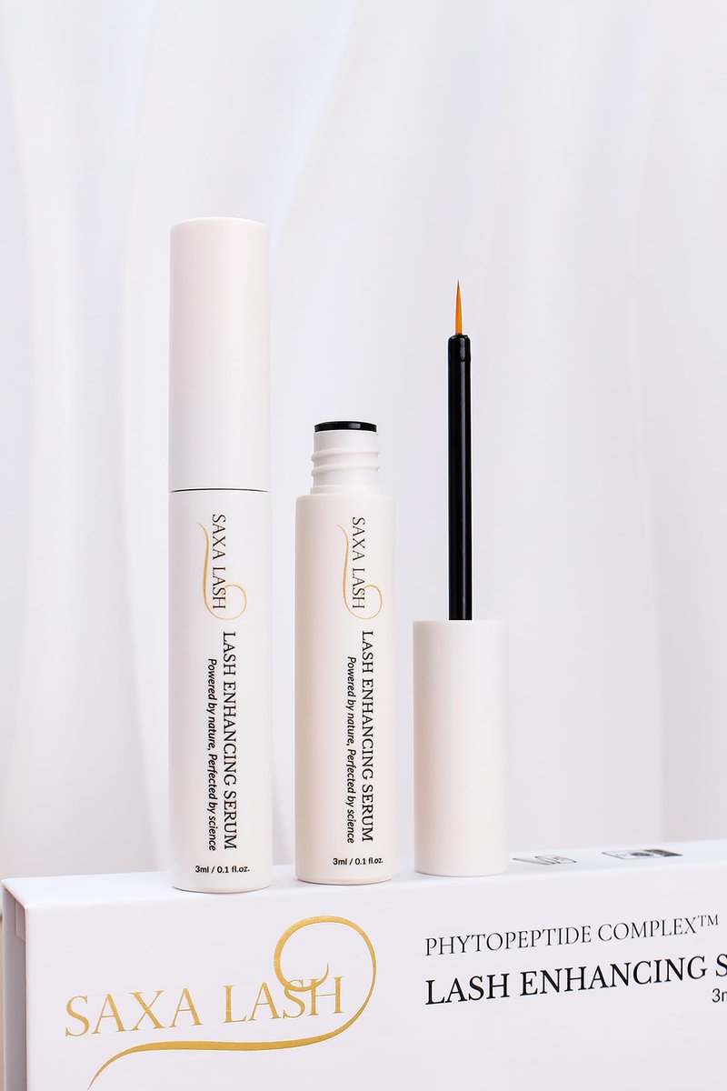 Saxa Lash Peptide Lash Serum. Eyelash Growth Serum with Phytopeptide Complex™. Prostaglandin-Free Formula for Longer, Fuller Lashes