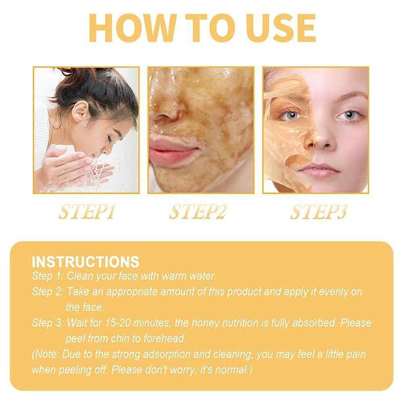 MQSHUHENMY Retinol Snake Venom Gold Mask, Rejuvenating Gold Peel Mask, Anti-Aging Gold Face Mask, Retinol Snake Venom Peptide Gold Mask with Grooming Tools (4Pcs)