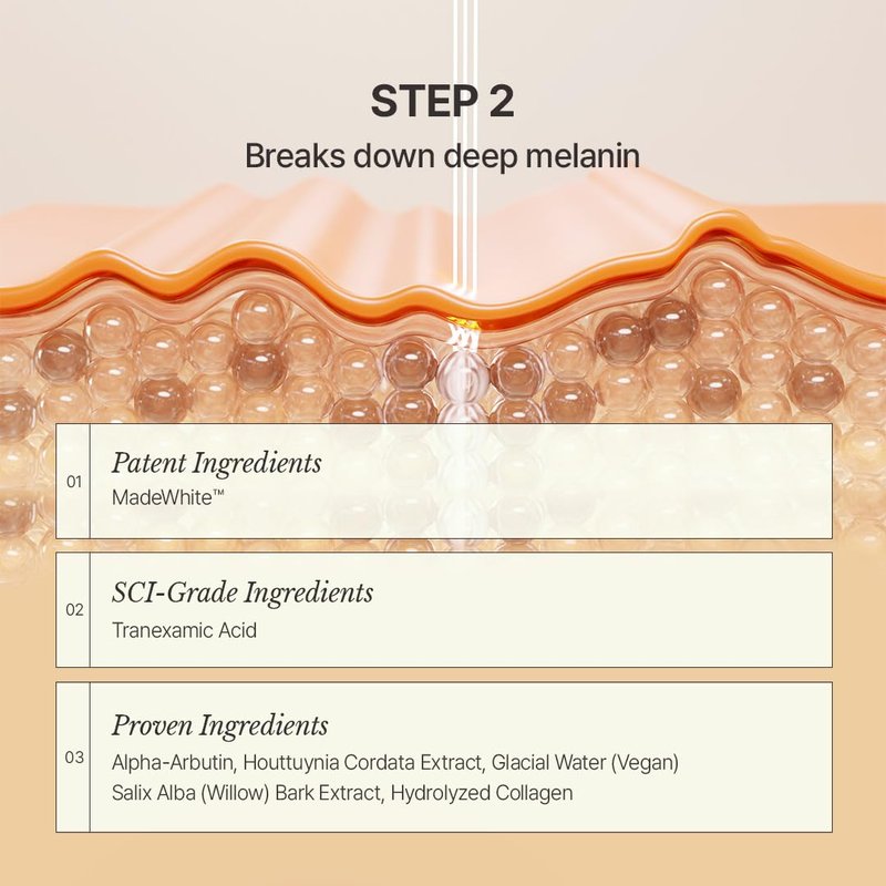 [CHALLANS de PARIS] Ampoule de Albarosa Dark Spot Care Serum – Sun Damage Repair, Brightening & Hydration, Face Ampoule for Even Skin Tone, Lightweight Korean Skincare, 1.23 fl oz