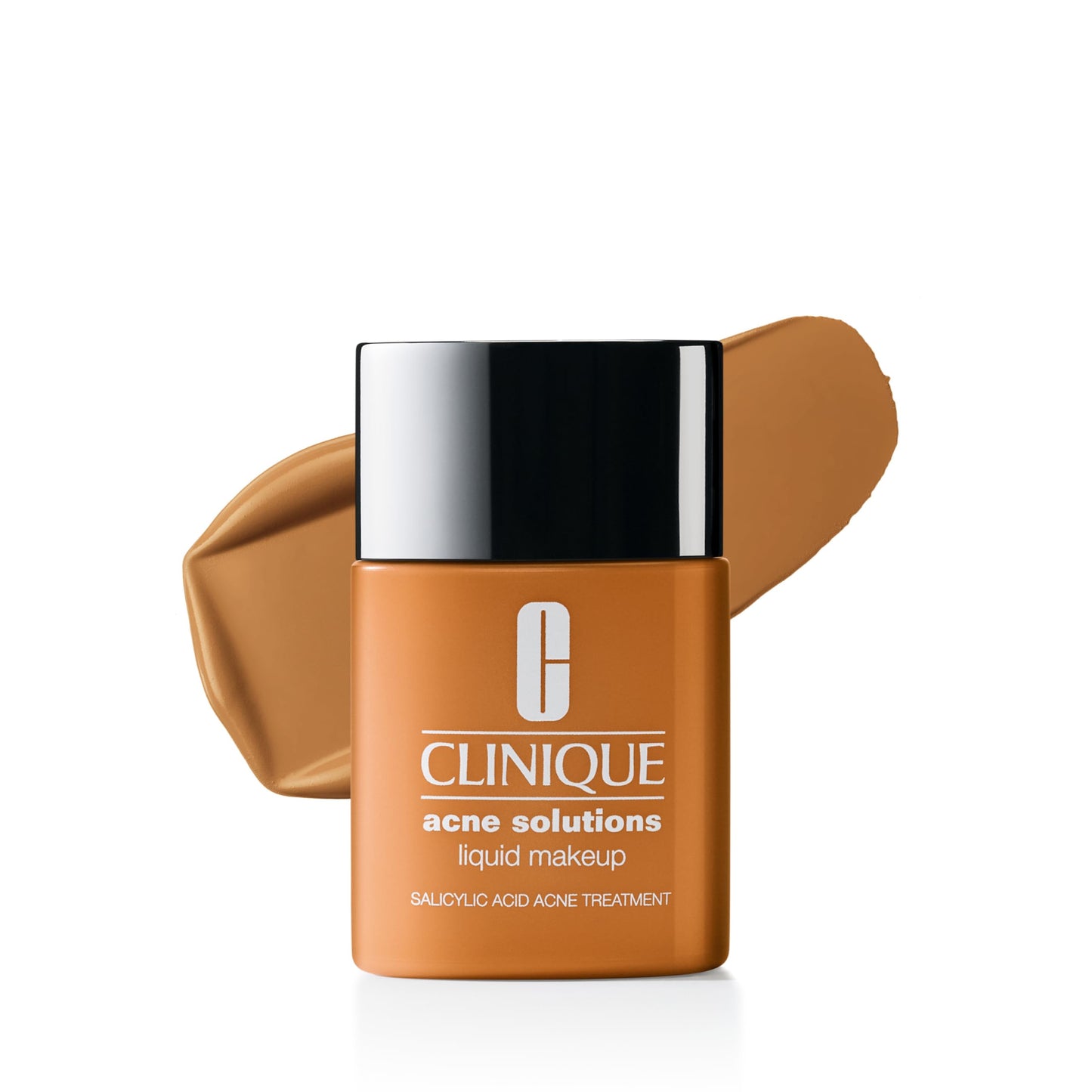 Clinique Acne Solutions Liquid Foundation Makeup With Salicylic Acid For Dry Combination to Oily Skin Types | Medium Coverage, Natural Matte Finish, Golden, 1.0 Fl Oz