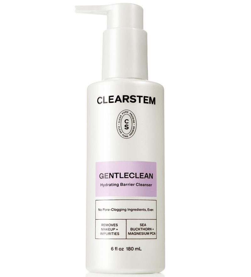 CLEARSTEM - GENTLECLEAN Vitamin C Infused Calming Wash - Facial Cleanser, Makeup Remover - Goldenseal + Green Tea - Facial Skin Care Products - Gluten Free, Cruelty Free - 6 fl oz / 180ml