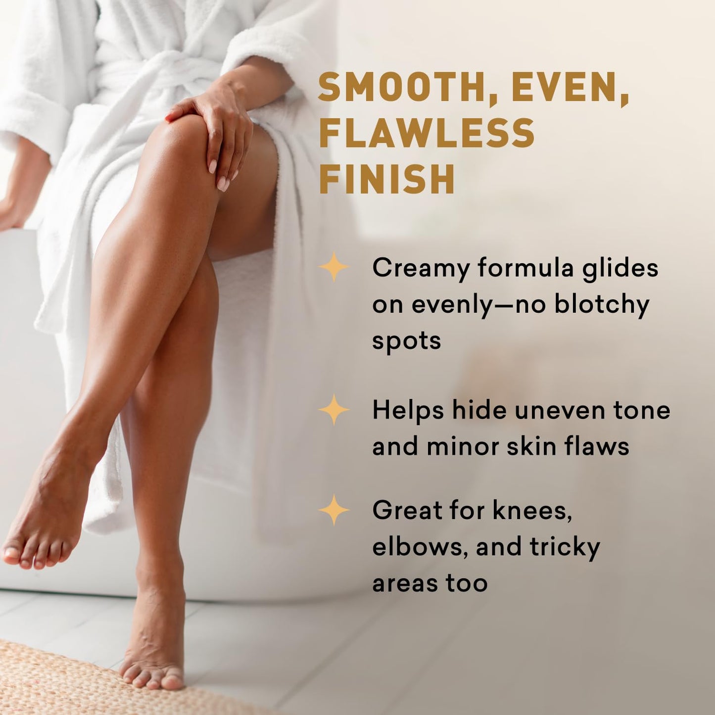 Sunless Tanning Lotion - Indoor Self-Tanner for Dark Tones | Bronzer for a Sun-Kissed Glow | 8 Oz