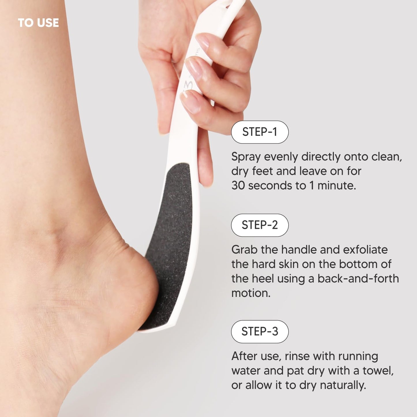 F3 Systems S-Line Emery Foot File & Foot Spray Set, Colossal Double-Sided Pedicure Tool, Effective for Cracked Heel, Ergonomic Design for Easy Grip, Dead Skin Remover, Callus Rasp, Scrubber
