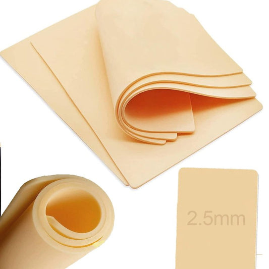 Tattoo Fake Skin, Urknall 3pcs Pure Silicone Tattoo Skin 2.5mm Thick Tattoo Practice Skin Double Sides Fake Tattoo Skin A4 Size Large Tattoo Skin for Practicing