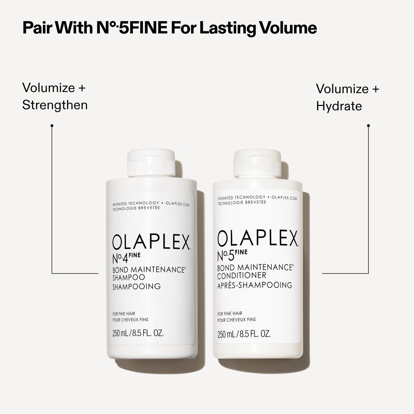 Olaplex Nº.5FINE Bond Maintenance™ Lightweight Volumizing Conditioner: Repairs Damage & Defend Against Future Breakage | For Coily, Curly, Straight, and Wavy, 100 mL / 3.3 Fl. Oz.