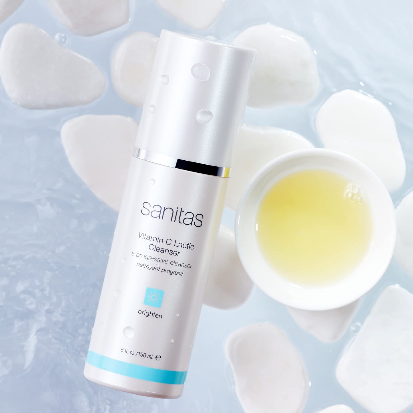 Sanitas Vitamin C Lactic Cleanser, Brightening, Lactic Acid, 5 Oz