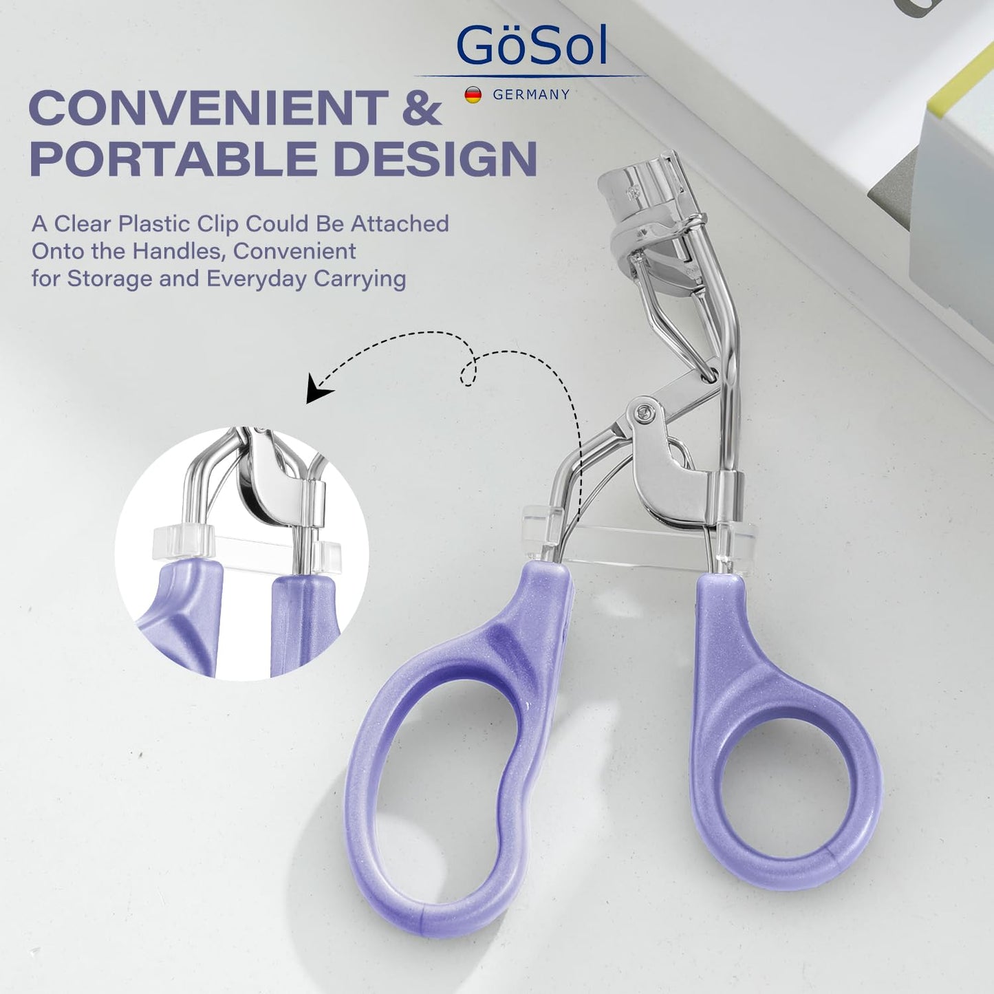 Eyelash Curler w/3 Refill Pads (Soft/Medium/Firm), Professional Lash Curler