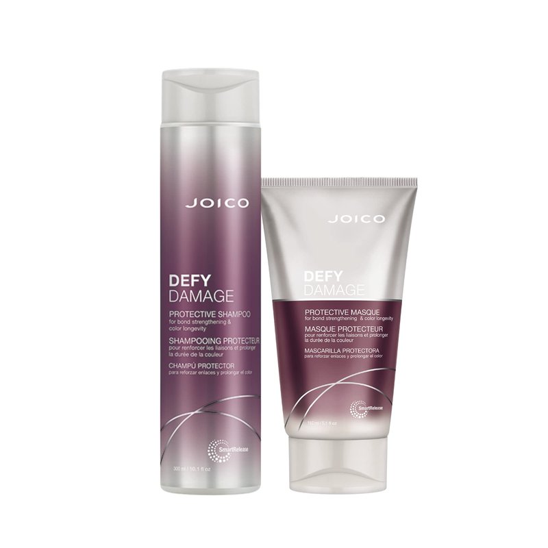 Joico Defy Damage Protective and Repairing Shampoo & Masque Set | Strengthen Bond & Preserve Color | For Fragile Hair