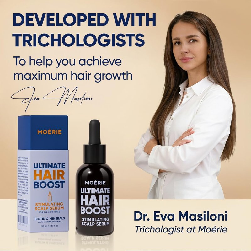 Ultimate Hair Growth Serum | Natural Hair Regrowth & Thickening Treatment - Anti-Thinning Scalp Oil - 1.69 fl oz / 50 ml
