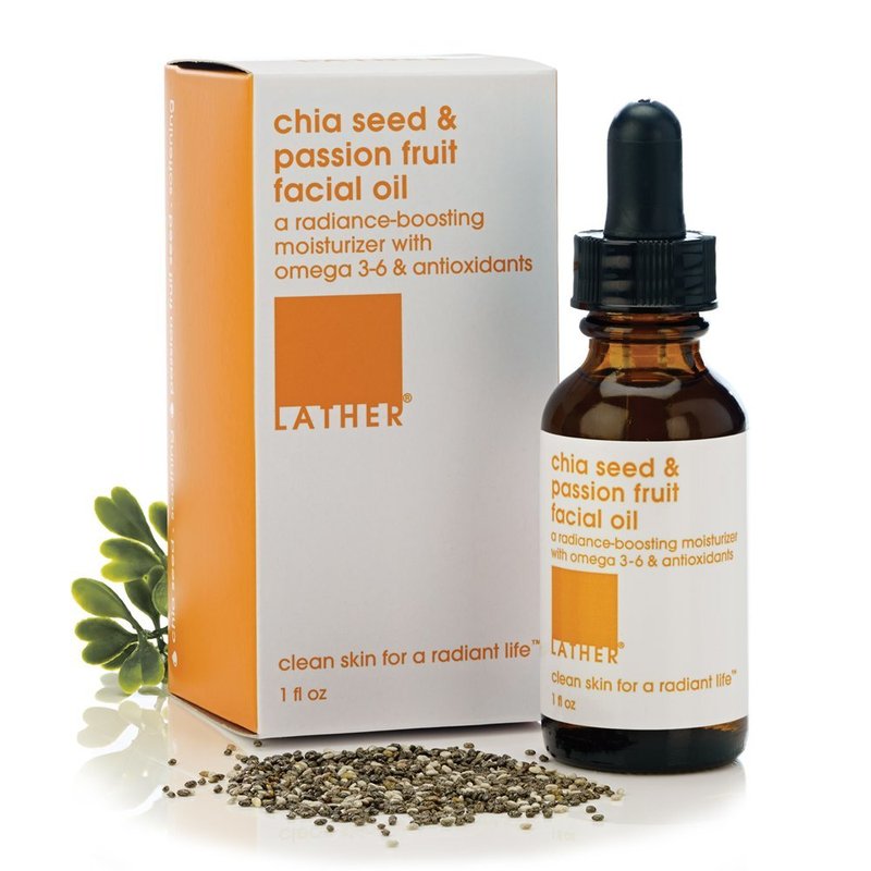 Chia Seed & Passion Fruit Face Oil - Lightweight Moisturizer with Vitamin C, E & A | 1 Fl Oz