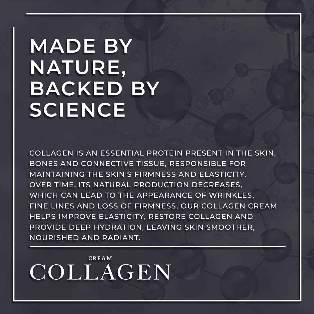 Collagen Face Moisturizer, Ultra Moisturizing Cream for Face, Body & Hands, 24 hours Moisturization, Avoids Wrinkles & Improves the Firmness and Elasticity of the Skin - 120 ml - Pack of 1