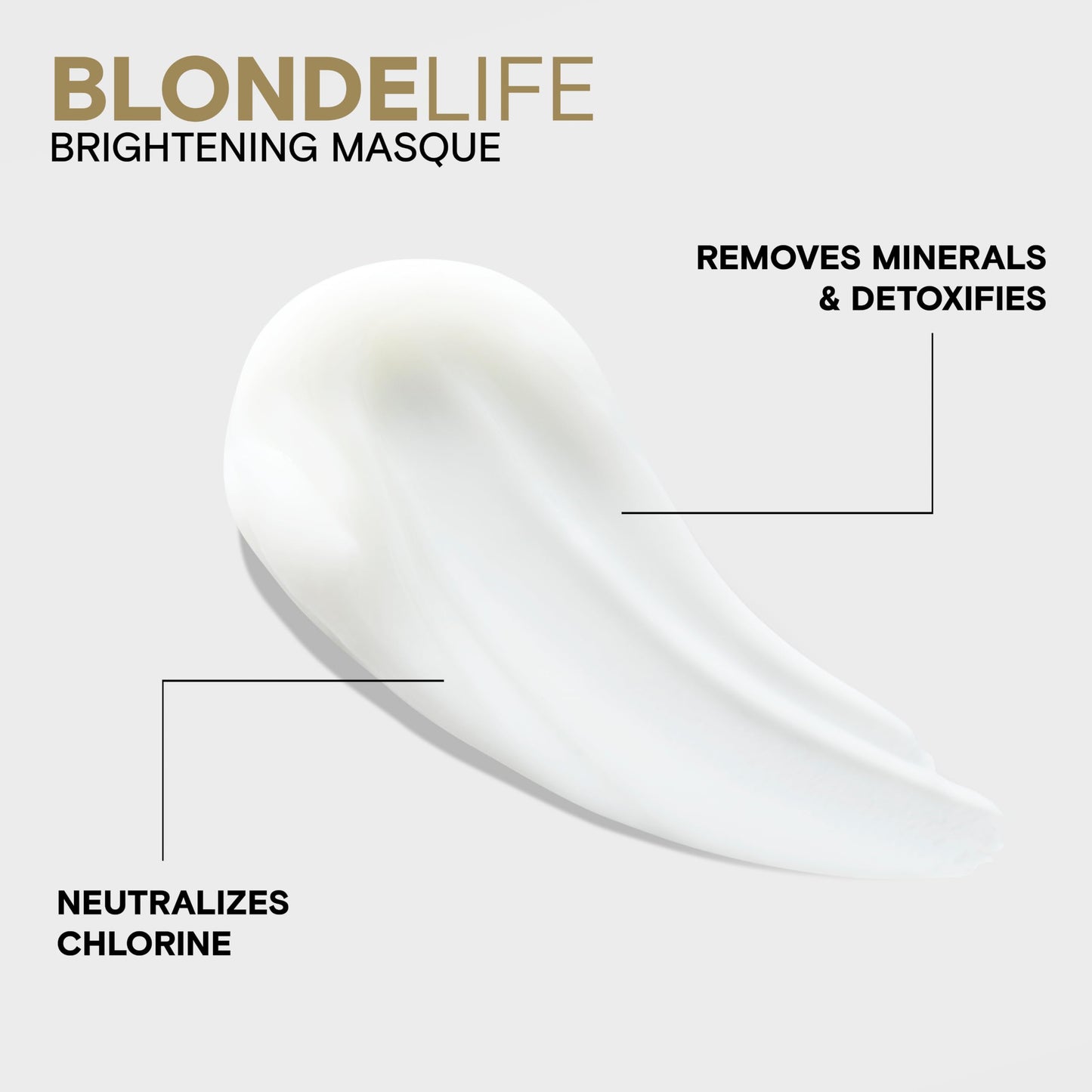 Joico Blonde Life Brightening Masque | For Blonde Hair | Instant Hydration | Neutralize Chlorine & Detoxify Hair | Add Softness & Smoothness | Sulfate Free | With Monoi & Tamanu Oil | 5.1 Fl Oz