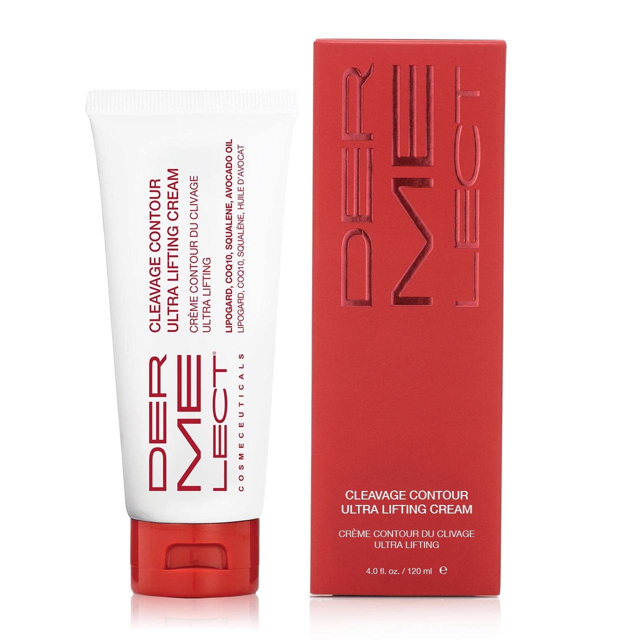 Dermelect Cleavage Contour Ultra Lifting Cream for Décolleté Anti Aging Cream with Squalene Jojoba Avocado Oil CoQ10 Hydrating Smoothing for Wrinkles Crepey Skin Sagging Bust Loss of Elasticity 4 oz
