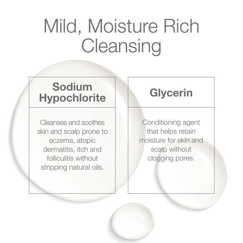 CLn® 2-in-1 Gentle Wash & Shampoo - Multi-Functional Cleanser for Irritated Skin & Scalp | Fragrance-Free, 8 fl. oz.