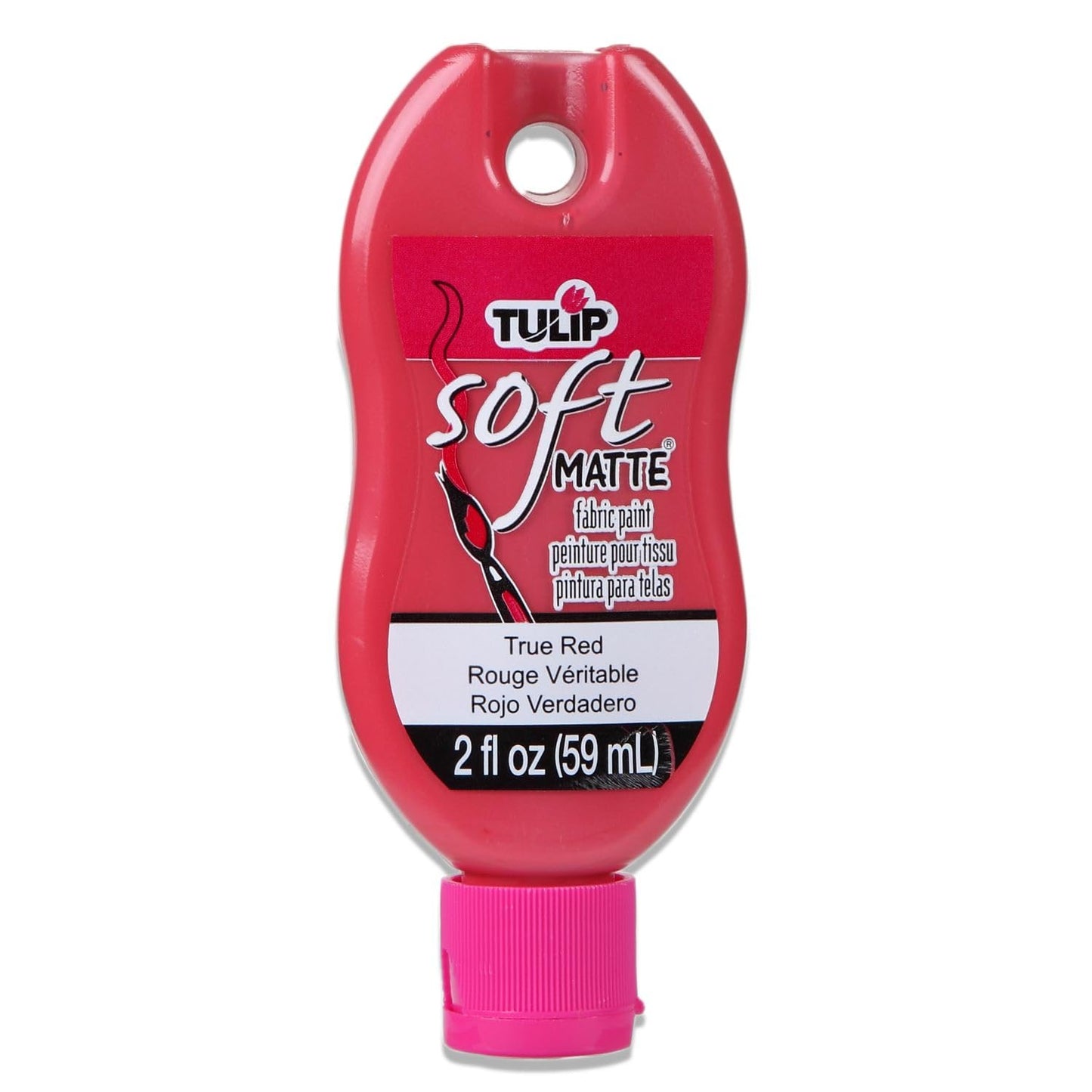 Tulip 309-57 Soft Matte Fabric Paint 2oz, 2 oz, True Red