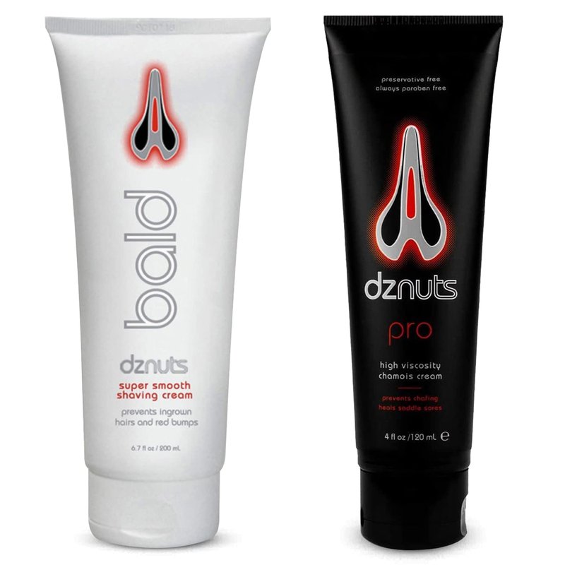 dznuts - Pro Chamois Cream + Bald Super Smooth Shave Lotion - Prevents Razor Burns, Ingrown Hairs, Cooled and Moisturized Skin