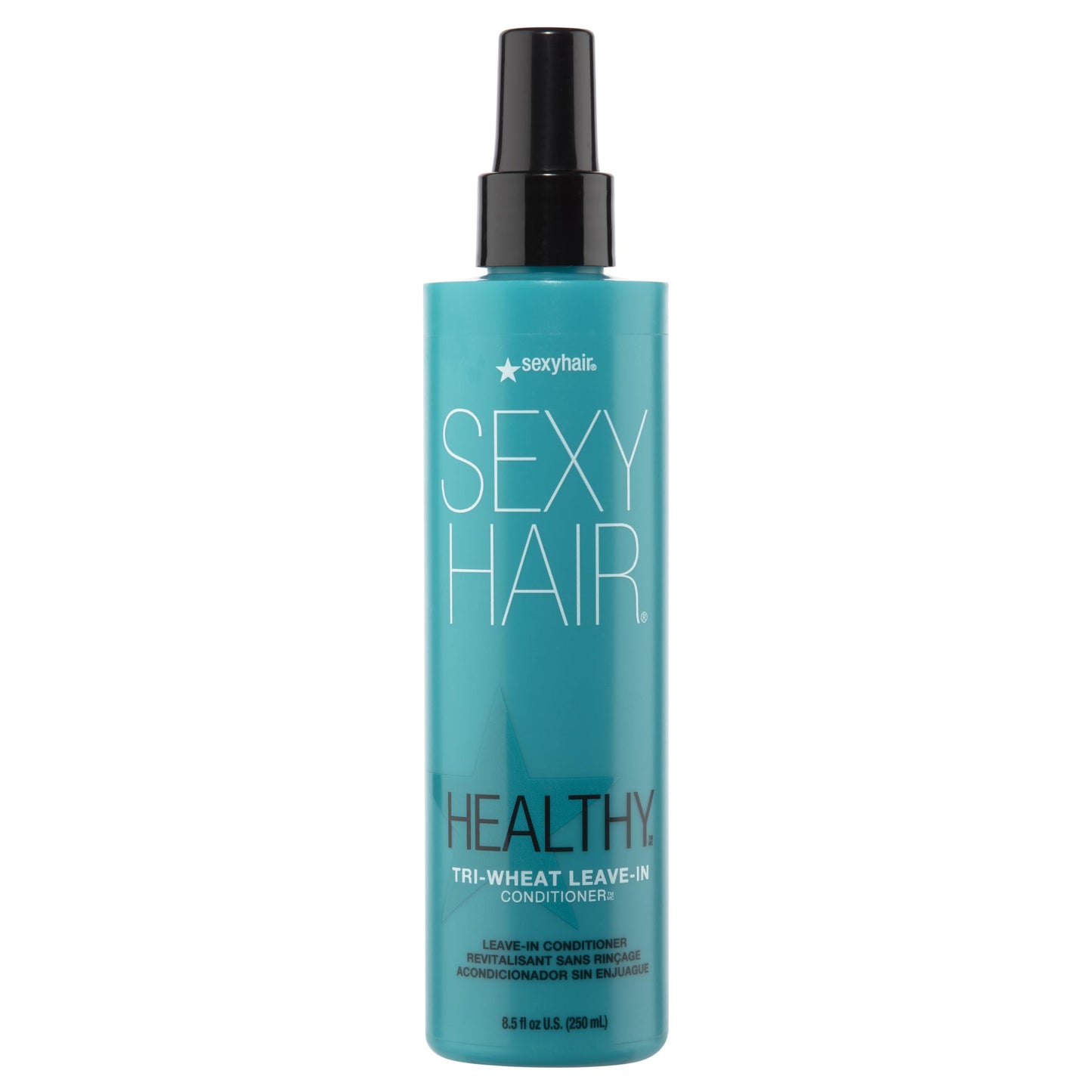 SexyHair Healthy Tri-Wheat Leave-In Conditioner, 8.5 Oz | Up to 90% Better Detangling | Reduces Breakage | Moisture, Smoothness, and Shine