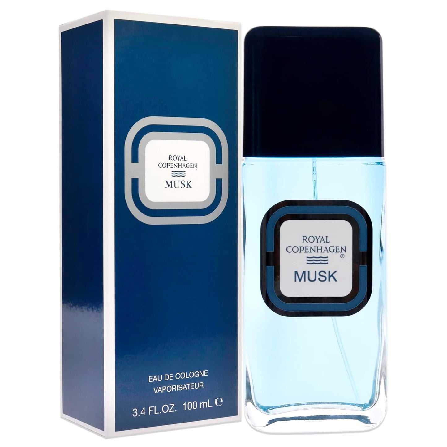 Royal Copenhagen Musk Cologne Spray for Men - 3.4 Oz, Multicolor Fragrance