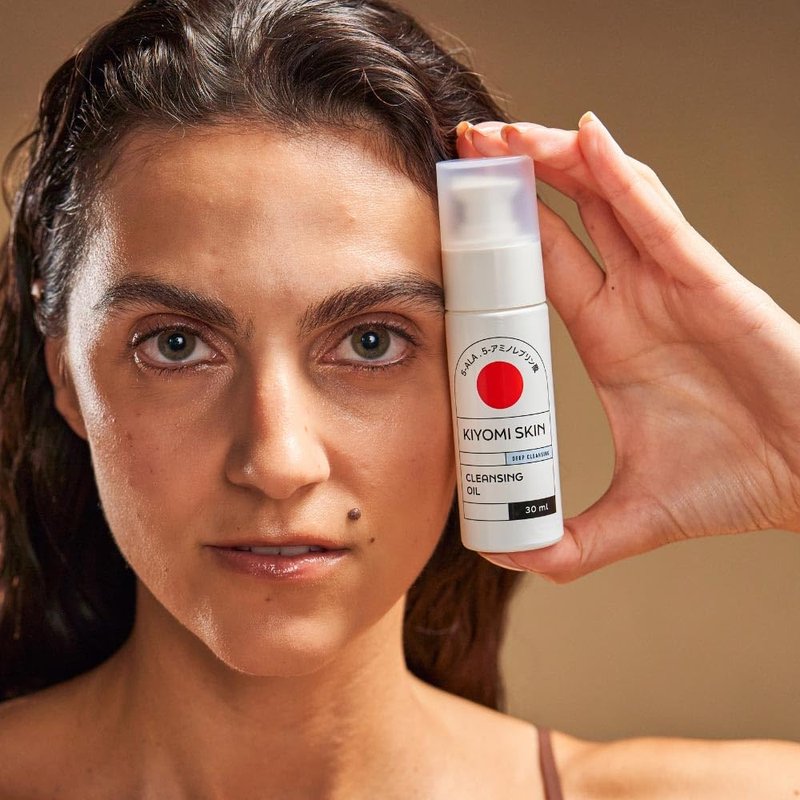 Cleansing Gel - Travel Size 1 fl. oz. | Vegan Facial Cleanser with AHA, Hyaluronic Acid & 5-ALA
