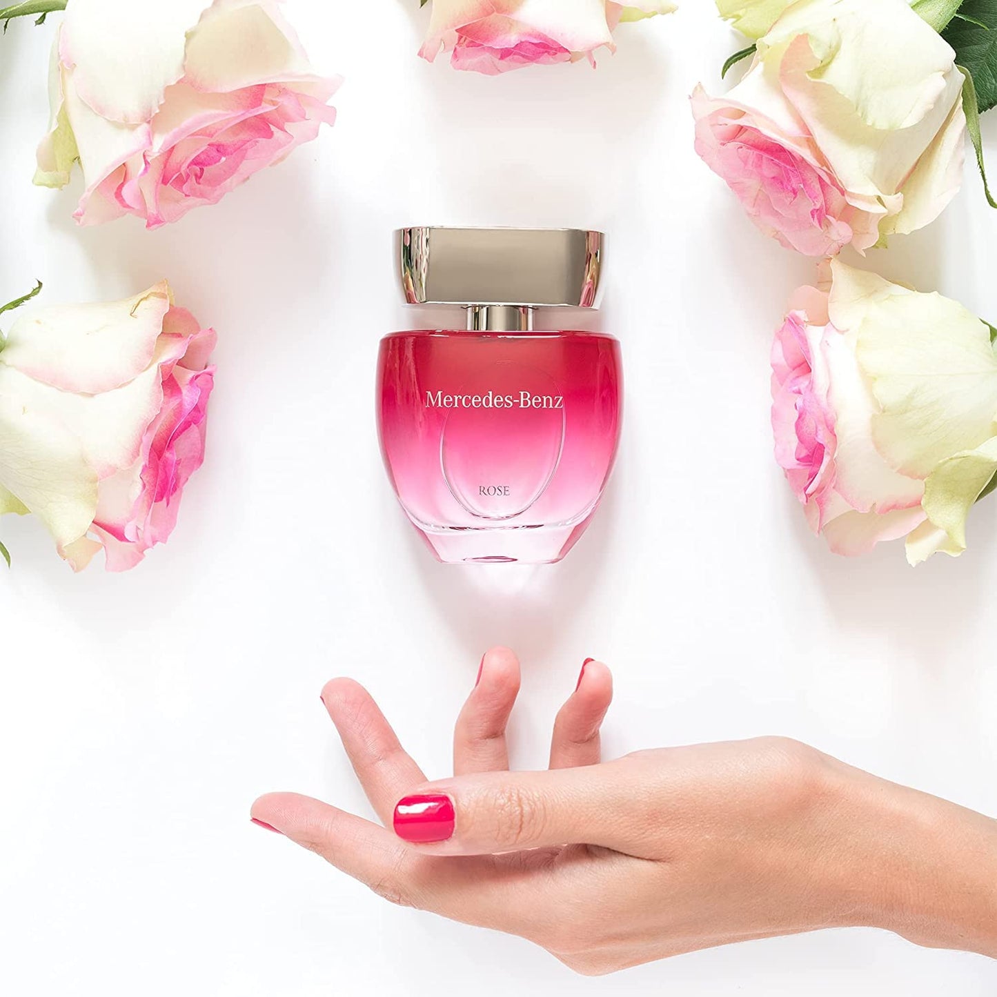 Mercedes Benz - Rose - Professional Fragrance For Women - Elegant And Irresistible - Romantic And Stylish - Naturally Infused And Crafted - Sweet, Fresh And Young - Eau De Toilette - 2 Oz