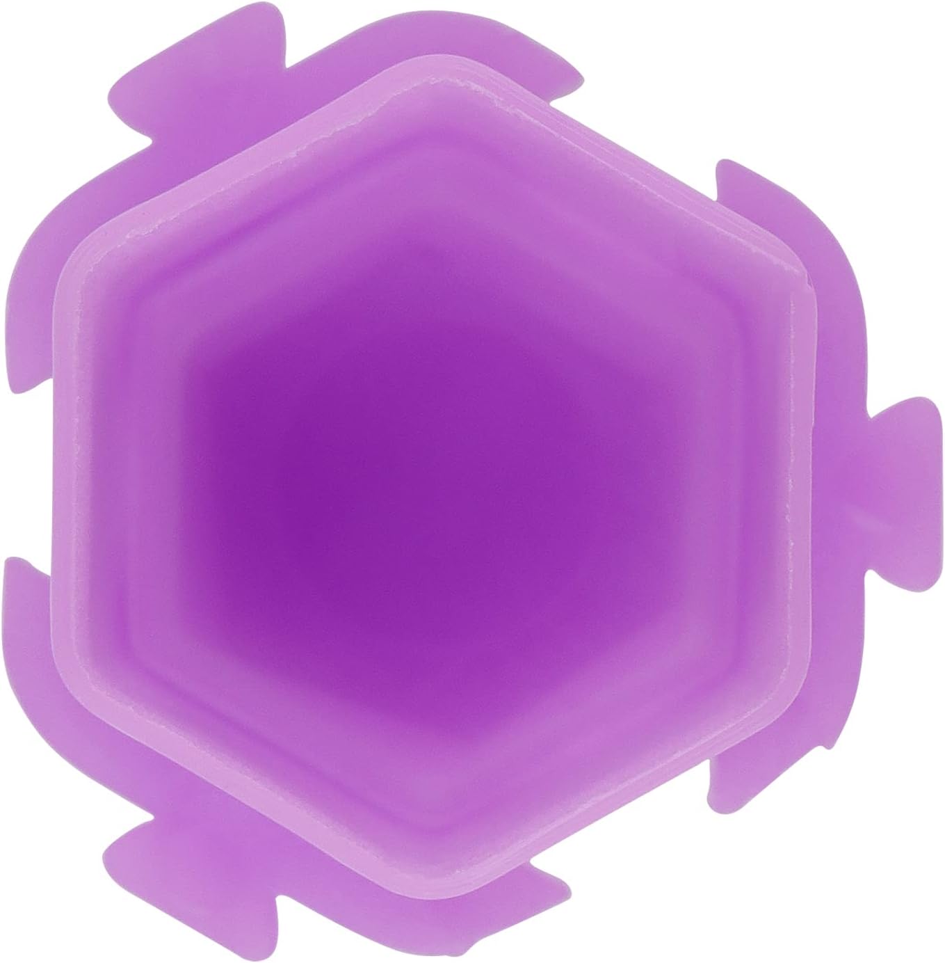 Tattoo Ink Cups - 400 PCS Purple Honeycomb Shape Pigment Holders with Base Design | Perfect for Tattoo Artists