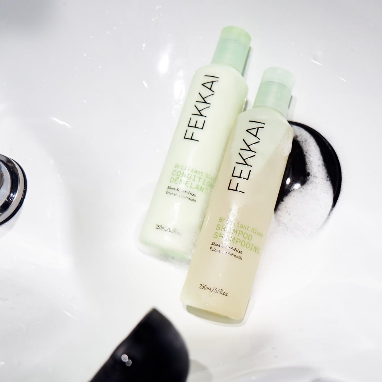 FEKKAI Brilliant Gloss Conditioner - 8.5 oz - Transforms Hair with 4X Shine - Free of Sulfates, Parabens, Phthalates - Vegan, Cruelty-Free