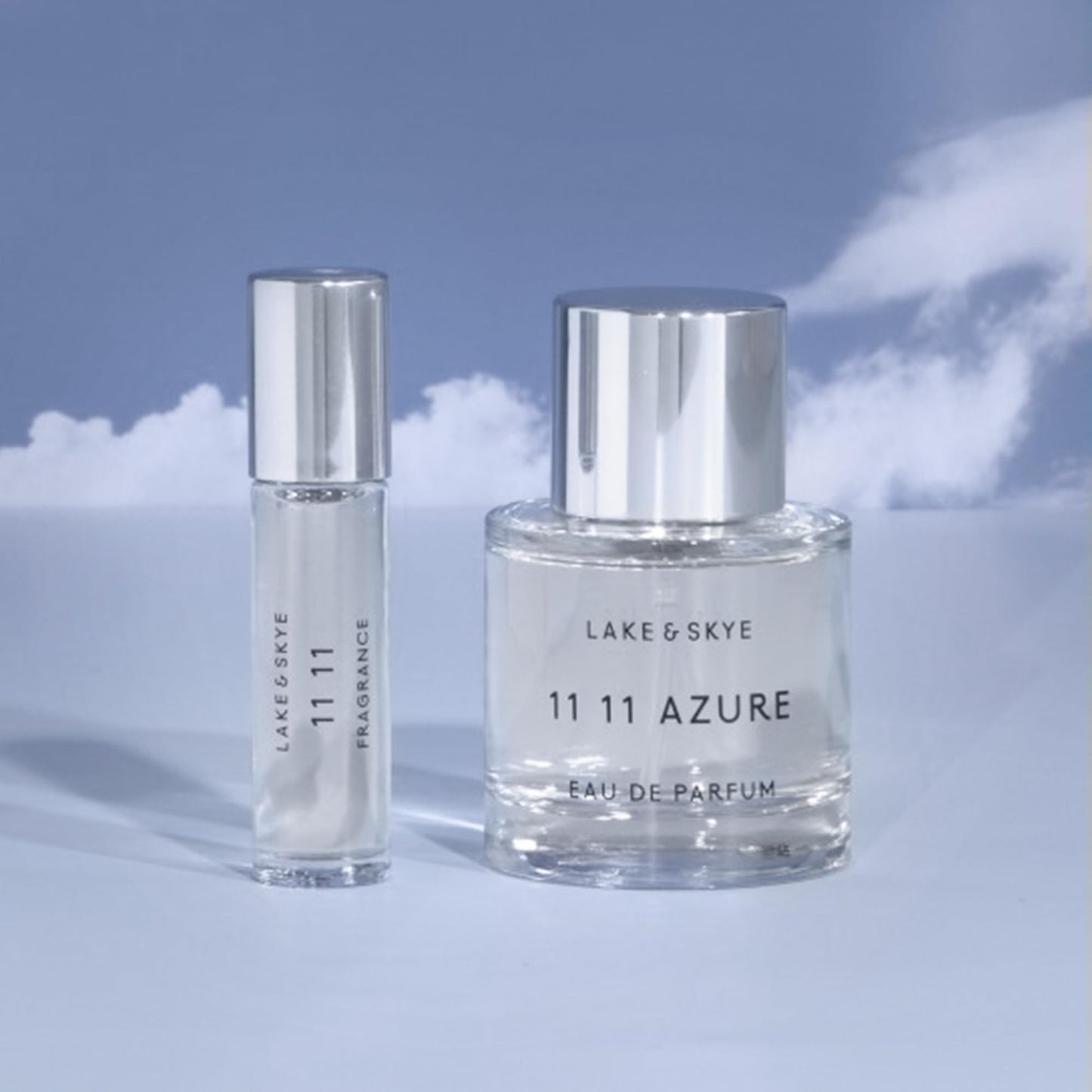 Lake & Skye 11 11 Azure Fragrance Oil Rollerball Perfume, Unisex Aquatic Floral & Skin Musk Scent with Water Accord & Bergamot, 0.33 fl oz (10 ml)