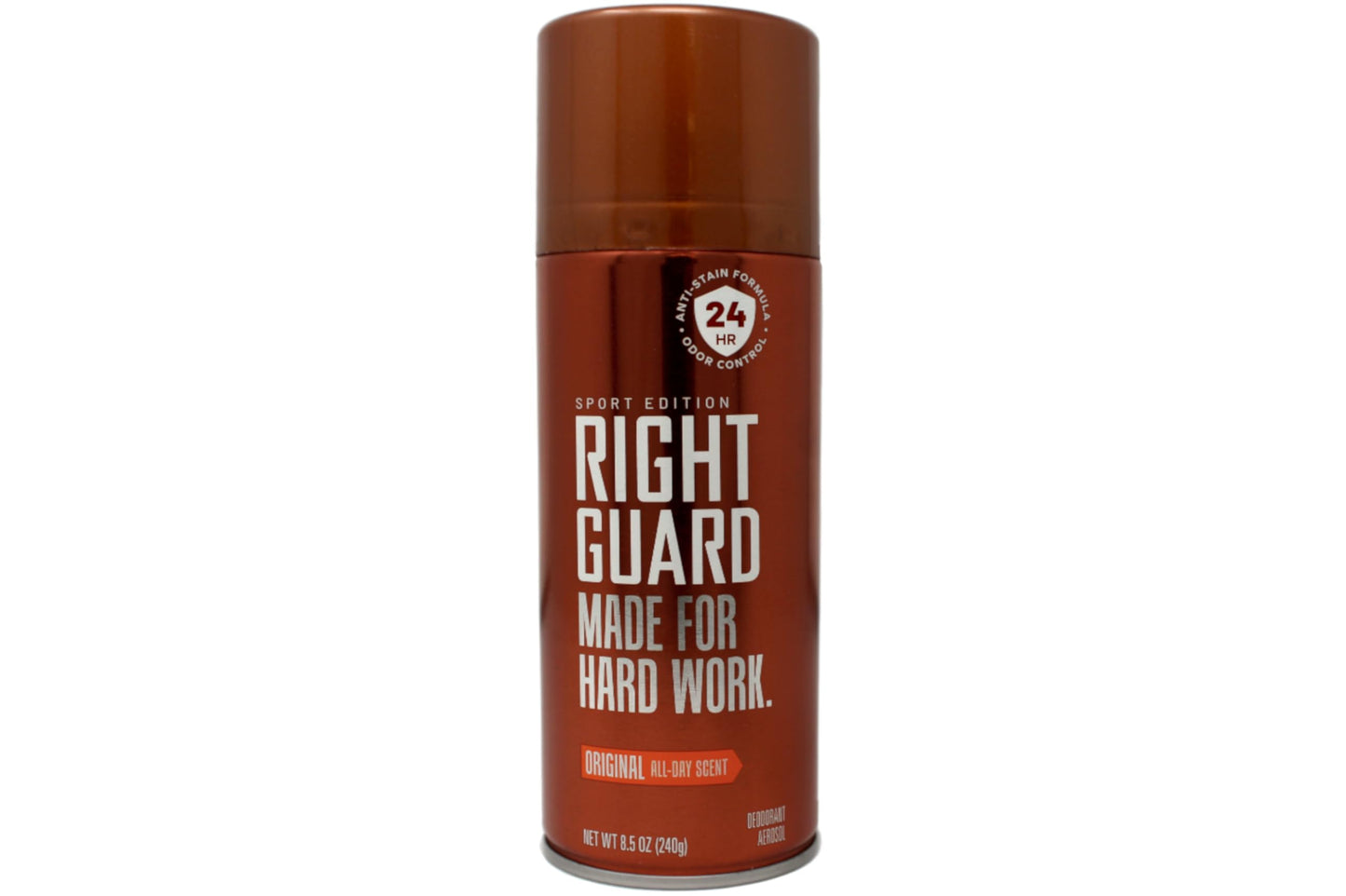 Right Guard Deodorant Spray Original - Made For Hard Work - 8.5 oz, Pack of 4